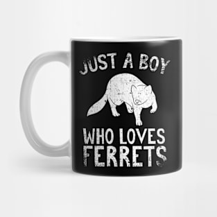 Just A Boy Who Loves Ferrets Mug